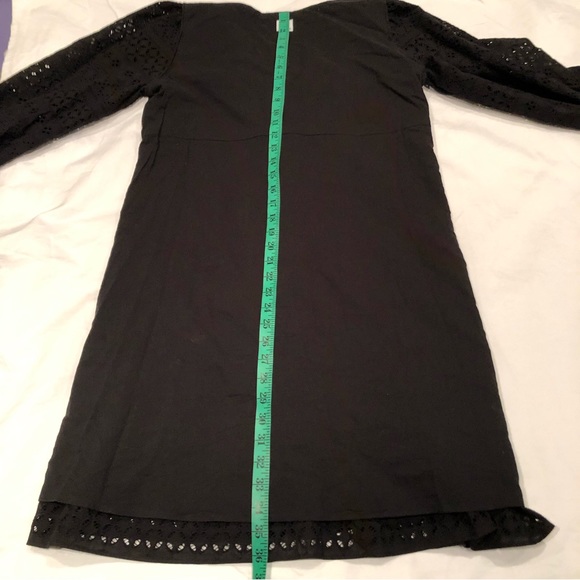 Iris and Ink black Eyelets Cotton Sun Dress Size US 8 - Picture 12 of 14